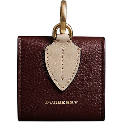 Burberry Equestrian Shield Leather Wallet With Detachable Strap