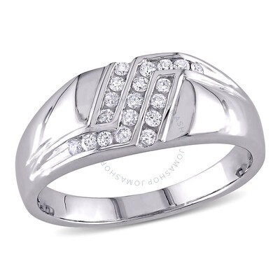 Amour White Square 1 2 CT Diamond Men S Ring Size 13 JMS003560 1300