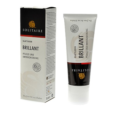 Crema de intretinere pentru incaltaminte, de culoare maro deschis, Solitaire