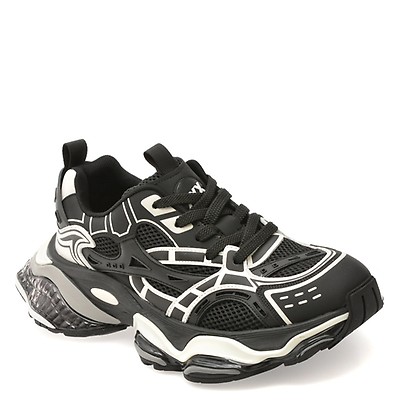 Pantofi sport GRYXX negri, 66601, din material textil