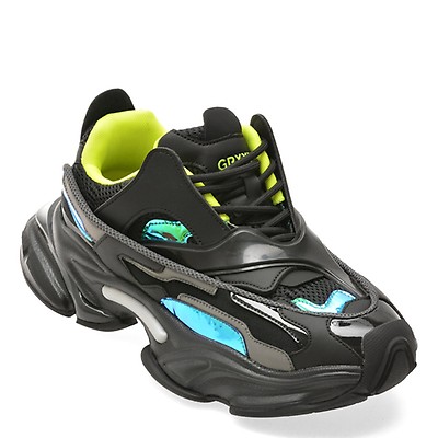 Pantofi sport GRYXX negri, 25080, din material textil