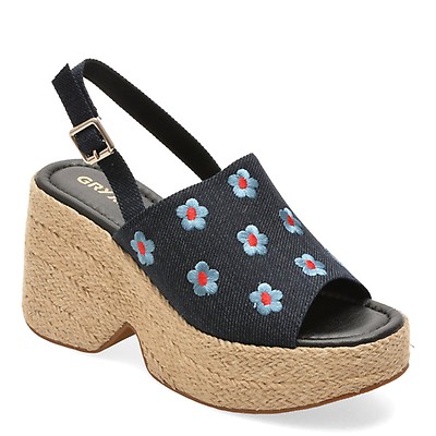 Sandale GRYXX albastre, 979, din material textil