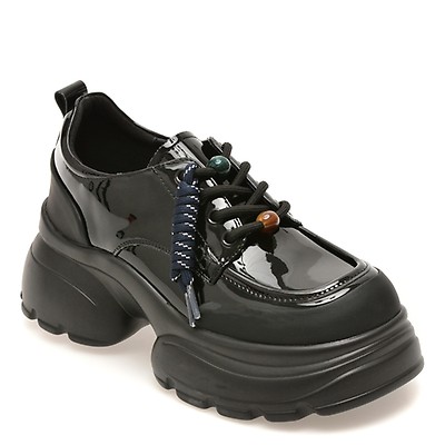 Pantofi GRYXX negri, 77813, din piele naturala lacuita