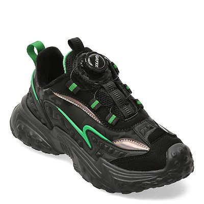 Pantofi sport GRYXX negri, WD008, din piele ecologica