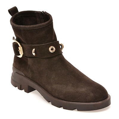 Ghete GRYXX maro, 4842616, din piele intoarsa