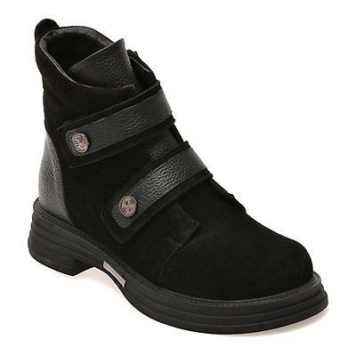 Ghete GRYXX negre, 902724, din piele intoarsa
