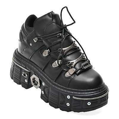 Ghete GRYXX negre, YQ081, din piele ecologica