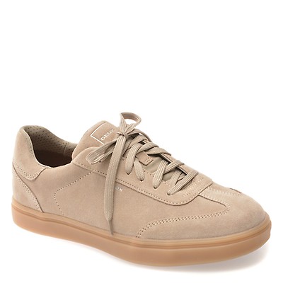 Pantofi sport GEOX bej, U65LDC, din piele intoarsa