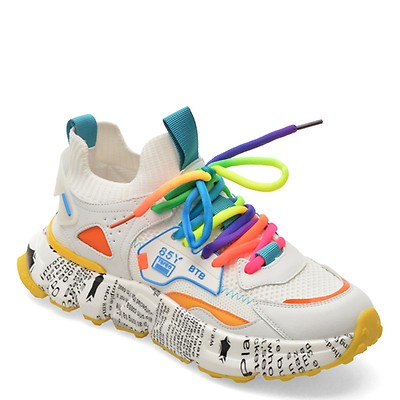 Pantofi sport BITE THE BULLET albi, 231681, din material textil