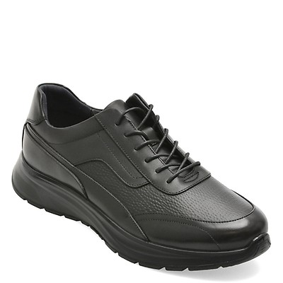 Pantofi sport OTTER negri, HT2, din piele naturala