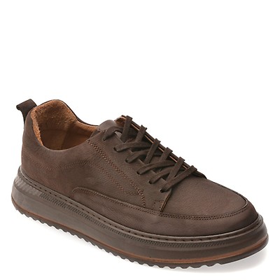 Pantofi sport GRYXX maro, BS4150, din nabuc