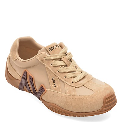 Pantofi sport GRYXX gri, C61203, din piele intoarsa