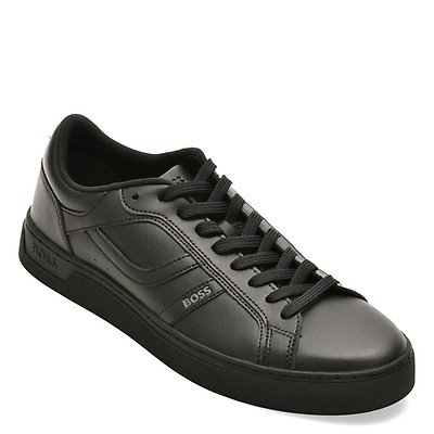 Pantofi sport BOSS negri, 2636, din piele ecologica