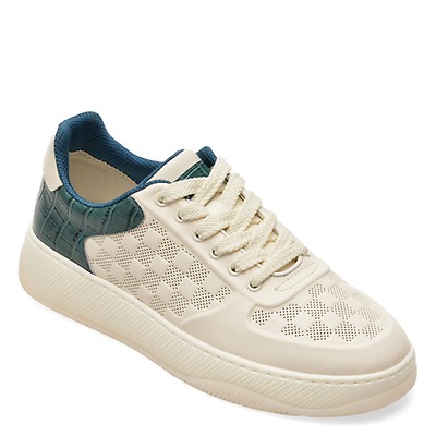 Pantofi sport EPICA albi, 5260, din piele naturala
