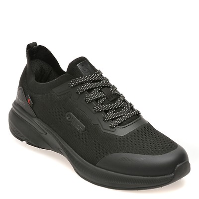 Pantofi sport OTTER negri, 30359, din material textil