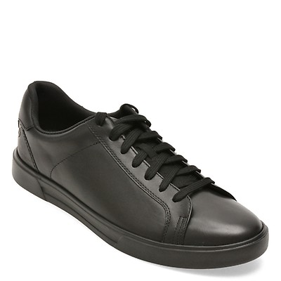 Pantofi sport CLARKS negri, ROMSEY LACE, din piele naturala