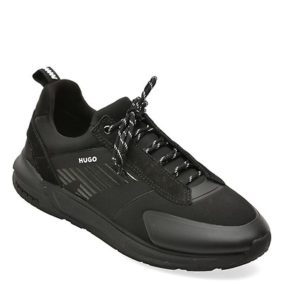 Pantofi sport HUGO negri, 3769, din material textil