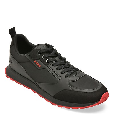 Pantofi sport HUGO negri, 6568, din material textil