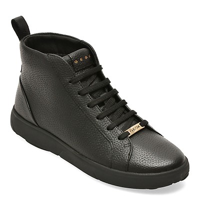 Ghete GEOX negre, D663TB, din piele naturala