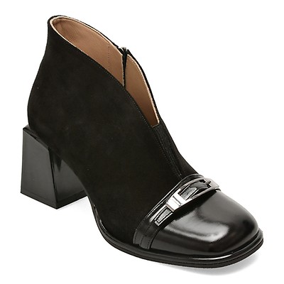 Botine EPICA negre, 6020613, din piele intoarsa