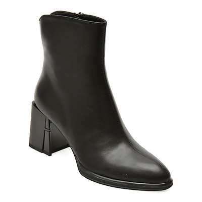 Botine FLAVIA PASSINI negre, 2437, din piele naturala