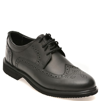 Pantofi eleganti BITE THE BULLET negri, RZ405, din piele naturala