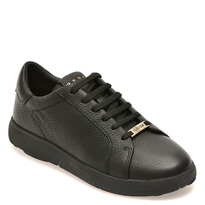 Pantofi sport GEOX negri, D663TA, din piele naturala