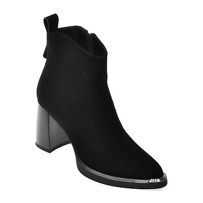 Botine FLAVIA PASSINI negre, C5995, din piele intoarsa