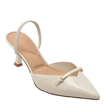 Pantofi eleganti ALDO albi, NAILAH 121, din piele ecologica