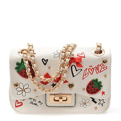 Geanta ALDO alba, LOVEBAG 100, din piele ecologica