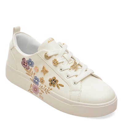 Pantofi sport ALDO albi, SPRINGFLOWERS 182, din piele ecologica