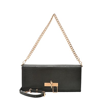 Geanta ALDO neagra, THALEA 001, din piele ecologica