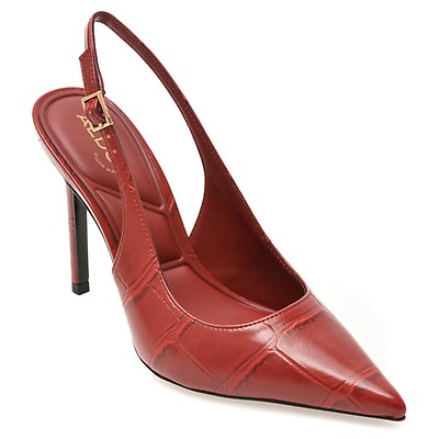 Pantofi eleganti ALDO rosii, STESSY SLING 2.0, din piele ecologica