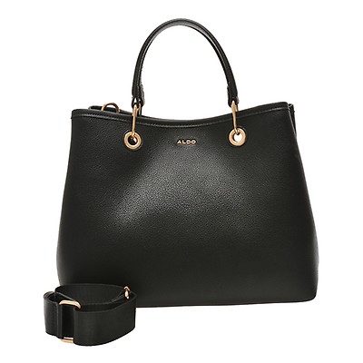 Geanta ALDO neagra, GRACELYNEE 001, din piele ecologica