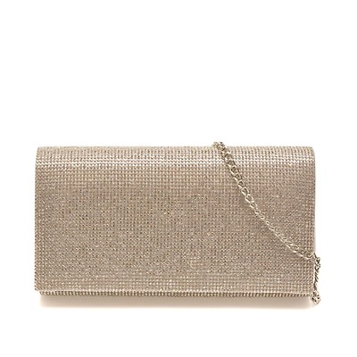 Geanta ALDO argintie, FAHARI 040, din material textil
