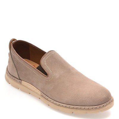 Pantofi OTTER gri, E1972, din nabuc