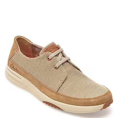Pantofi sport CLARKS bej, EASEWAY LACE, din material textil