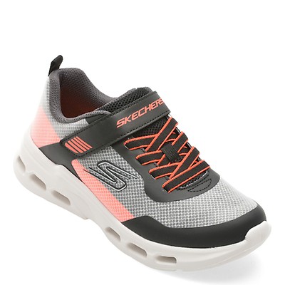 Pantofi sport SKECHERS negri, GLIDE-STEP AERO, din material textil