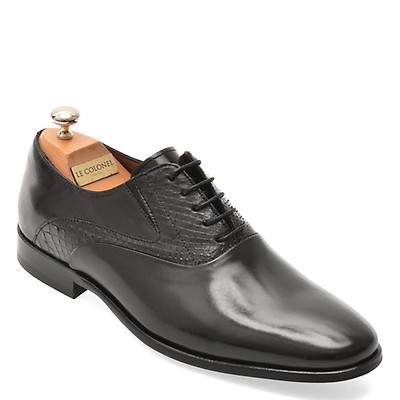 Pantofi eleganti LE COLONEL negri, 60012, din piele naturala