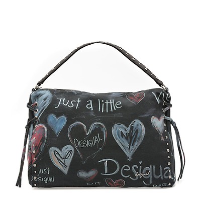 Geanta DESIGUAL bleumarin, SAXA56, din material textil