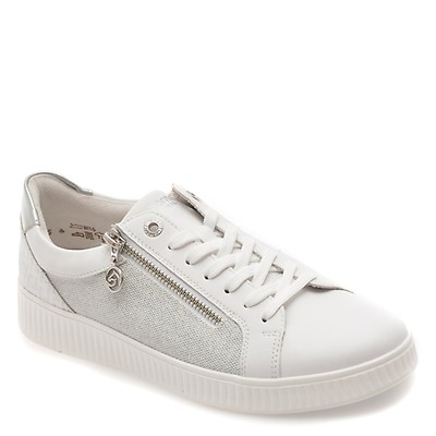 Pantofi sport REMONTE albi, D2E00, din piele ecologica