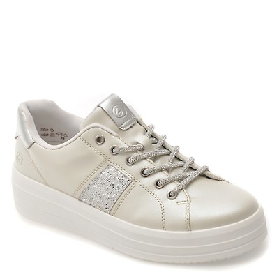 Pantofi sport REMONTE argintii, D1C10, din piele ecologica
