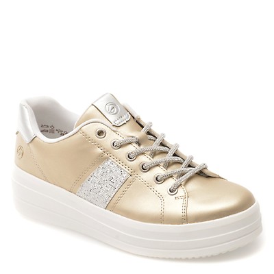 Pantofi sport REMONTE aurii, D1C10, din piele ecologica