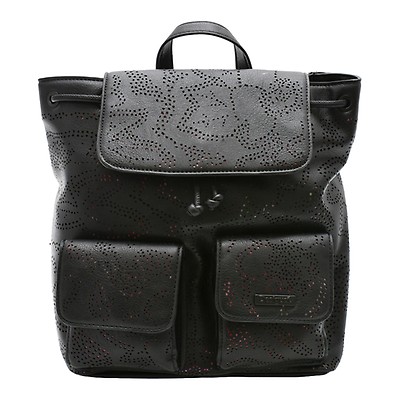 Rucsac DESIGUAL negru, SAKP30, din piele ecologica