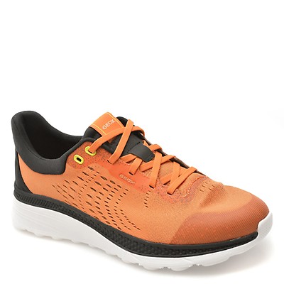 Pantofi sport GEOX portocalii, U65HUB, din material textil
