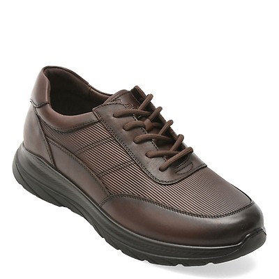 Pantofi sport OTTER maro, HT3, din piele naturala
