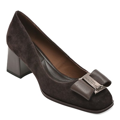 Pantofi eleganti EPICA maro, 763M6, din piele intoarsa