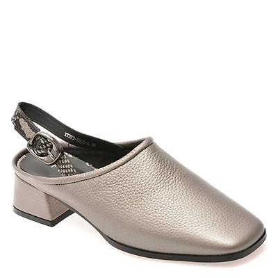 Pantofi EPICA gri, XT393, din piele naturala