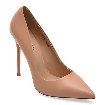 Pantofi eleganti EPICA PREMIUM nude, 23172, din piele naturala