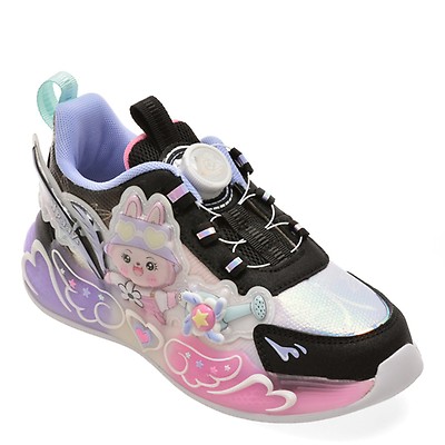 Pantofi sport SELECTION KIDS negri, W886, din material textil